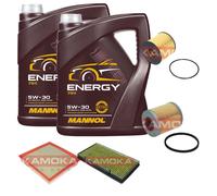 KAMOKA Controllo Set MANNOL Energy 5W-30 10L Per Opel Vivaro Kasten 2.5 DTI