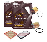 KAMOKA Controllo Set MANNOL Energy 5W-30 10L Per Opel Vivaro Kasten 2.5 DTI