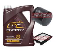 KAMOKA Controllo Set MANNOL Energy 5W-30 5L Per Chevrolet Aveo/Kalos