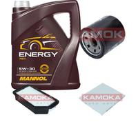 KAMOKA Controllo Set MANNOL Energy 5W-30 5L Per KIA Rio III 1.25 CVVT 1.2