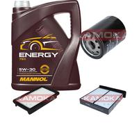 KAMOKA Controllo Set MANNOL Energy 5W-30 5L Per Suzuki SX4 1.6 VVT 4x4 1.5