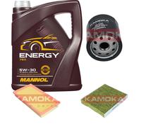 KAMOKA Controllo Set MANNOL Energy 5W-30 5L Per Toyota C-HR 1.2 Corolla