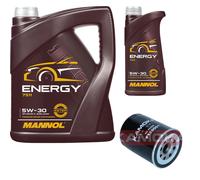 KAMOKA Controllo Set MANNOL Energy 5W-30 6L Per Opel Campo 3.1 TD 4x4 2.5