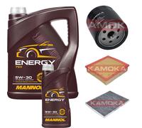 KAMOKA Controllo Set MANNOL Energy 5W-30 6L Per Opel Omega B 2.2 16V 2.0 2.5