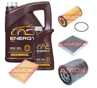 KAMOKA Controllo Set MANNOL Energy 5W-30 6L Per Volvo V70 II 2.4 D5 XC70