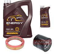 KAMOKA Controllo Set MANNOL Energy 5W-30 6L Per VW Golf III 1.6 1.4 Seat