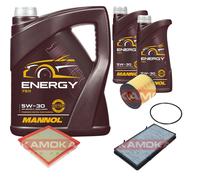 KAMOKA Controllo Set MANNOL Energy 5W-30 7L Per Opel Vivaro Kasten 2.5 DTI