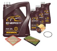 KAMOKA Controllo Set MANNOL Energy 5W-30 8L Per Opel Vivaro Kasten 2.5 DTI