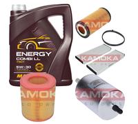 Kamoka Controllo Set mannol Energy Combi Ll 5W-30 5L per Audi A6 2.0 TFSI