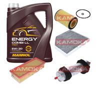 Kamoka Controllo Set mannol Energy Combi Ll 5W-30 5L per Audi Q5 2.0