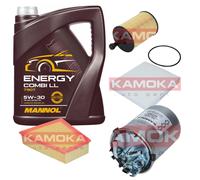 Kamoka Controllo Set mannol Energy Combi Ll 5W-30 5L per Volkswagen Polo 1.9