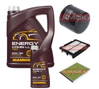 KAMOKA Controllo Set MANNOL Energy Combi LL 5W-30 6L Per Chevrolet Aveo