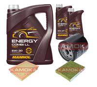 KAMOKA Controllo Set MANNOL Energy Combi LL 5W-30 7L Per Toyota Hilux VIII