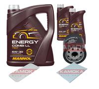 KAMOKA Controllo Set MANNOL Energy Combi LL 5W-30 7L Per Toyota IQ 1.0
