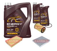 KAMOKA Controllo Set MANNOL Energy Combi LL 5W-30 7L Per VW Passat Variant