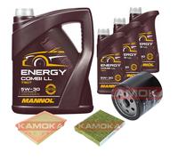 KAMOKA Controllo Set MANNOL Energy Combi LL 5W-30 8L Per Toyota Hilux VIII