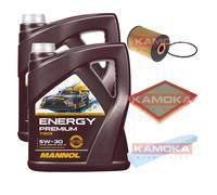 Kamoka Controllo Set mannol Energy Premium 5W-30 10L per Jeep Gran