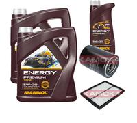 KAMOKA Controllo Set MANNOL Energy Premium 5W-30 11L Per KIA Sorento I 2.5