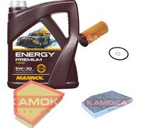 Kamoka Controllo Set mannol Energy Premium 5W-30 5L per BMW 3er 320i 330i Z4