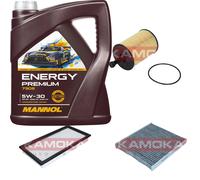 KAMOKA Controllo Set MANNOL Energy Premium 5W-30 5L Per Dodge Caliber Jeep