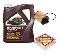 Kamoka Controllo Set mannol Energy Premium 5W-30 5L per Filtro Opel Meriva
