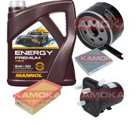 KAMOKA Controllo Set MANNOL Energy Premium 5W-30 5L Per Nissan Micra III 1.5