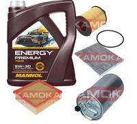 Kamoka Controllo Set mannol Energy Premium 5W-30 5L per Opel Corsa D '