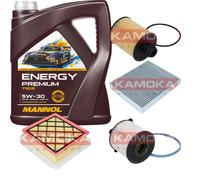 KAMOKA Controllo Set MANNOL Energy Premium 5W-30 5L Per Opel Meriva B