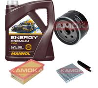KAMOKA Controllo Set MANNOL Energy Premium 5W-30 5L Per Renault Modus/Grand