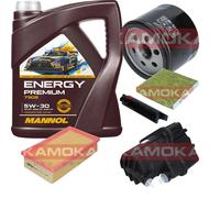 KAMOKA Controllo Set MANNOL Energy Premium 5W-30 5L Per Renault Modus/Grand