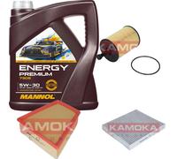 Kamoka Controllo Set mannol Energy Premium 5W-30 5L per VW Di Polo 1.4 Tdi