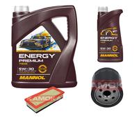Kamoka Controllo Set mannol Energy Premium 5W-30 6L per Alfa Romeo Gt 1.8 Ts