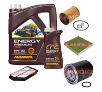 KAMOKA Controllo Set MANNOL Energy Premium 5W-30 6L Per Honda Civic VIII