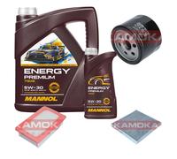 Kamoka Controllo Set mannol Energy Premium 5W-30 6L per Intelligente Fortwo