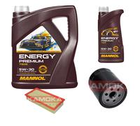 KAMOKA Controllo Set MANNOL Energy Premium 5W-30 6L Per Lancia Phedra 2.0