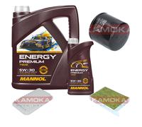 KAMOKA Controllo Set MANNOL Energy Premium 5W-30 6L Per Opel Agila (B) 1.2
