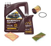 Kamoka Controllo Set mannol Energy Premium 5W-30 6L per Opel Corsa C