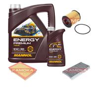 Kamoka Controllo Set mannol Energy Premium 5W-30 6L per Opel Corsa (C