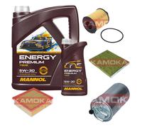 KAMOKA Controllo Set MANNOL Energy Premium 5W-30 6L Per Opel Corsa D 1.3