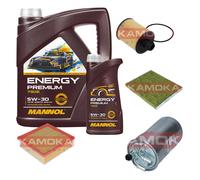 Kamoka Controllo Set mannol Energy Premium 5W-30 6L per Opel Corsa Doppie