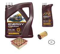 KAMOKA Controllo set MANNOL Energy Premium 5W-30 6L per Opel Meriva B