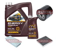 KAMOKA Controllo set MANNOL Energy Premium 5W-30 6L per Toyota Yaris 1.4