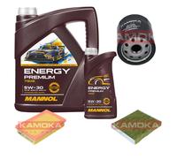 KAMOKA Controllo Set MANNOL Energy Premium 5W-30 6L per Toyota Yaris 1.5