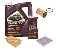 KAMOKA Controllo Set MANNOL Energy Premium 5W-30 6L Per VW Touran 2.0 TDI