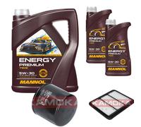 KAMOKA Controllo Set MANNOL Energy Premium 5W-30 7L Per Chevrolet Matiz 0.8