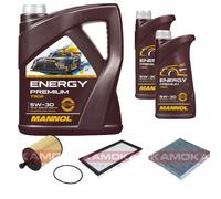 KAMOKA Controllo Set MANNOL Energy Premium 5W-30 7L Per Dodge Caliber Jeep