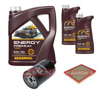 Kamoka Controllo Set Mannol Energy Premium 5W-30 7L Per Jeep Grand Cherokee