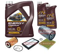 KAMOKA Controllo set MANNOL Energy Premium 5W-30 7L per KIA Sportage 1.7