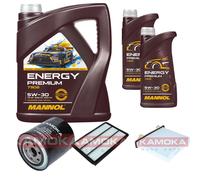 KAMOKA Controllo Set MANNOL Energy Premium 5W-30 7L Per Mitsubishi Pajero