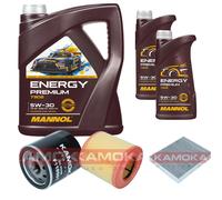 KAMOKA Controllo Set MANNOL Energy Premium 5W-30 7L Per Opel Astra K 1.4